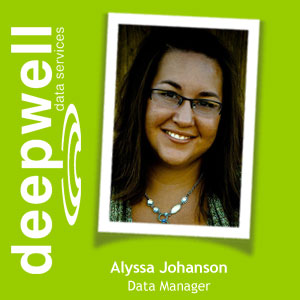 SpectrumRED DeepWell Data Services Data Manager, Alyssa Johanson